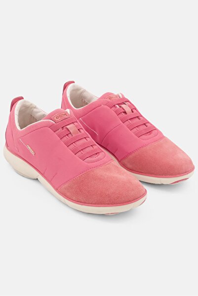 Geox Women Nebula C Elastic Elastic Gore Casual Shoes, Coral
