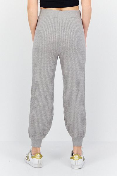 BB Dakota by Steve Madden Women Drawstring Textured Jogger Pants, Grey