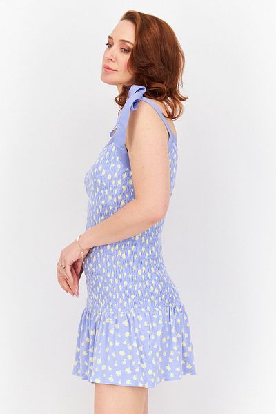 French Connection Women Allover Print Mini Dress, Light Purple