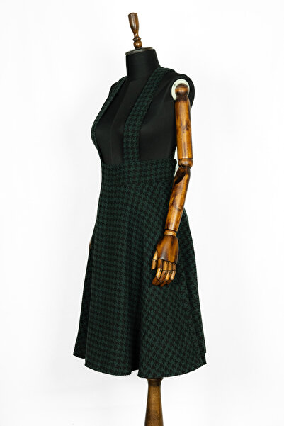 Sihirli Düğmeler Stamped Suspender Skirt