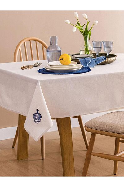 LC Waikiki Lcw Home Pomegranate Embroidered Tablecloth 150X150 cm