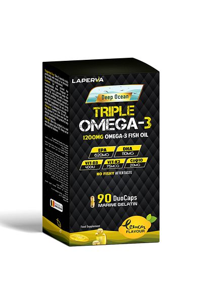 Laperva Triple Omega 3 Duocaps, 90 Duo Cap, 1200 Mg
