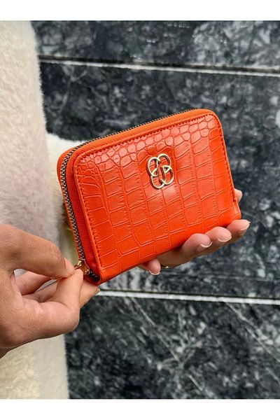 GP GUES POLO Orange Wallet - Women's Wallet with Multiple Compartments