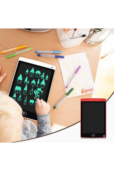 Taimi Portable Foldable Lcd Reading Writing Early Education Development Tablet For Kids 8.5inch Red