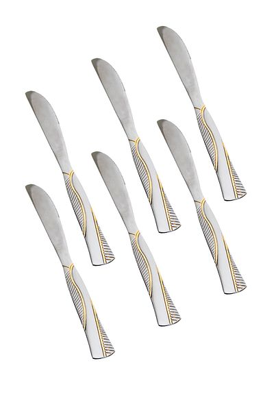 HIC 6-Piece Stainless Steel Dinner Knife Set