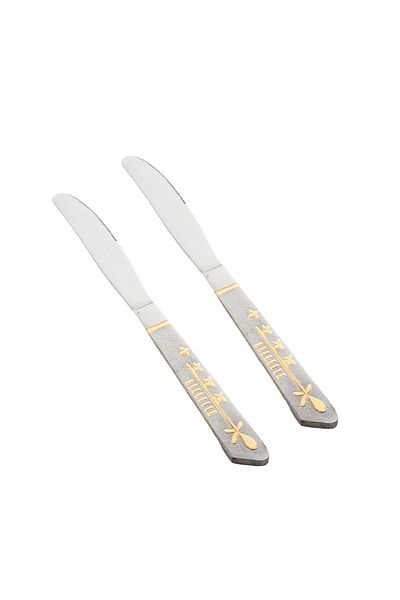 HIC 12-Piece Stainless Steel Dinner Knife Set