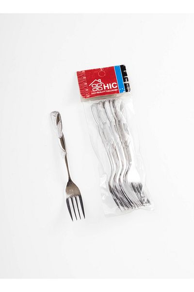 HIC 12-Piece Stainless Steel Dessert Fork Set