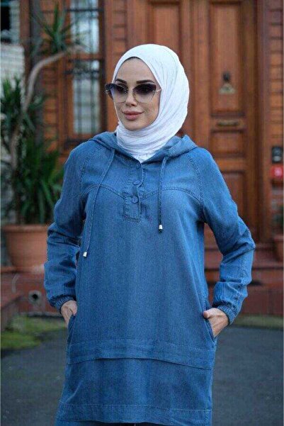 Neways 6540-Denim İkili Takım Koyu Mavi