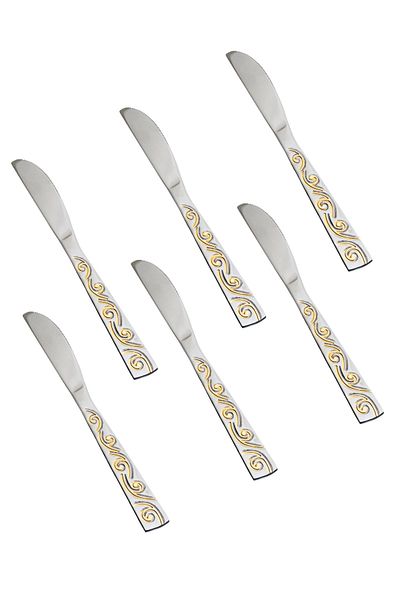 HIC 6-Piece Stainless Steel Dinner Knife Set