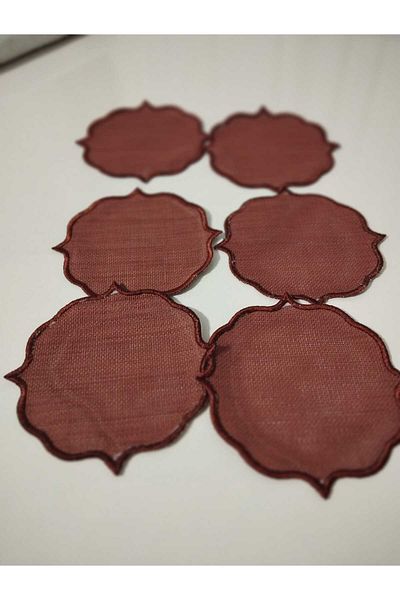 HMZ Coffee Color Dowry Presentation Pecete - Textile Gift and Embroidered Cocktail