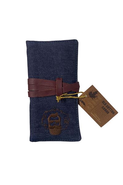 Old Cotton Vintage Unisex Quality Tobacco Cut Design Wallet Bag - 28 cm 19 cm