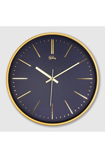 Galaxy 221-AL Serisi Eskitme Metal Görünümlü Sessiz Akar Modern Duvar Saati 30 cm