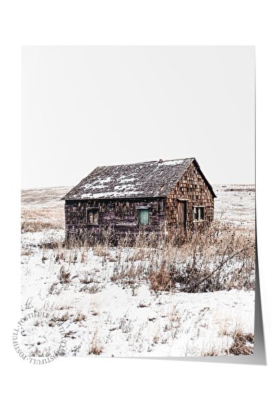 Postifull Poster rustic fără rame, pictură nordică albă, NR:269 Fotografie cu...