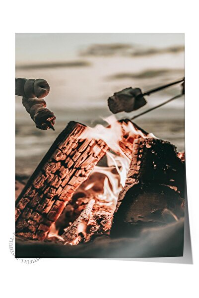 Postifull Poster rustic fără rame, pictură nordică maro, nr:427 Fotografie cu...