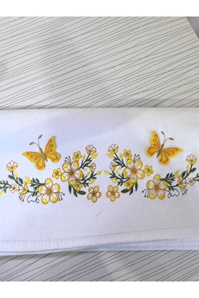 Peacock 3-вимірна вишивка, 100% бавовняна рушник для рук і обличчя 50 X 90 (2600GR)