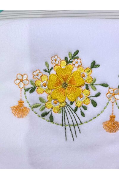 Peacock 3-вимірна вишивка, 100% бавовняна рушник для рук і обличчя 50 X 90 (2600GR)