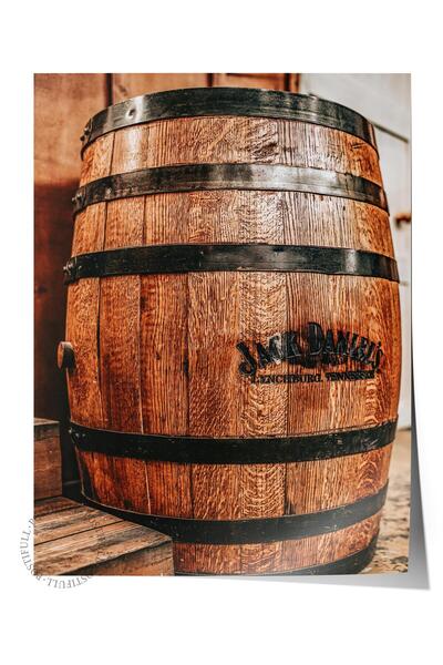 Postifull Rustic Çerçevesiz Poster, Iskandinav Kahverengi Tablo, No:441 Fıçı ...