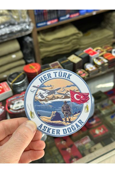 KOMANDO PAZARI Turk Askılı Patch - Plastic 3D, cu Velcro pe spate