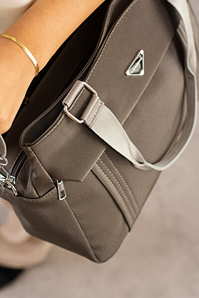 Çanta Trend Sanmorris Жіноча атласна сумка з 5 відділеннями, регульованими ременями через плече та ручками