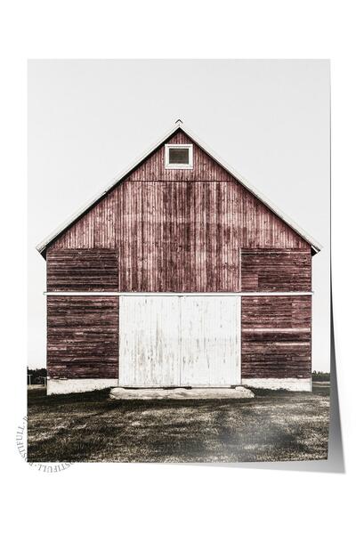 Postifull Poster rustic fără rame, pictură nordică maro, NR:308 Fotografie de...