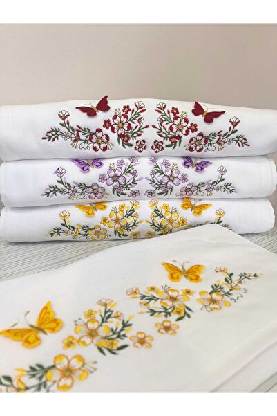 Peacock 3-вимірна вишивка, 100% бавовняна рушник для рук і обличчя 50 X 90 (2600GR)