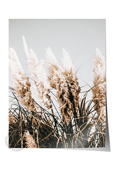 Postifull Rustic Çerçevesiz Poster, İskandinav Kahverengi Tablo, NO:147 Kurut...