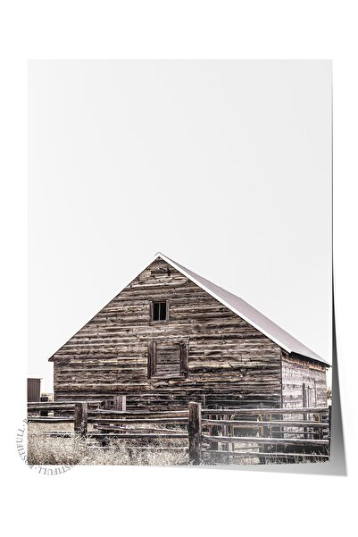 Postifull Poster rustic fără rame, pictură nordică maro, NR:312 Fotografie de...