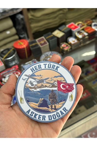 KOMANDO PAZARI Turk Askılı Patch - Plastic 3D, cu Velcro pe spate