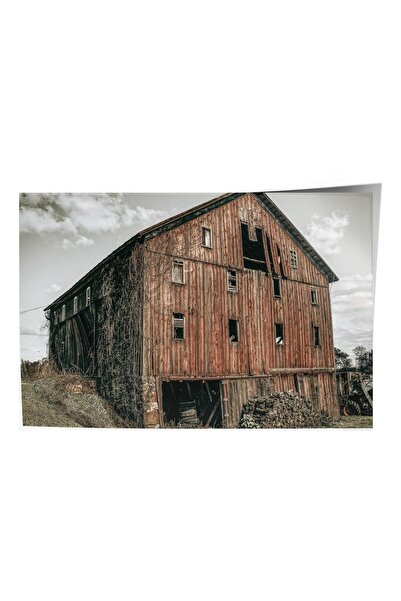 Postifull Poster rustic fără rame, pictură nordică maro, nr:495 Fotografie de...