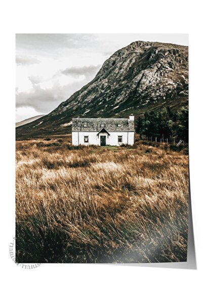 Postifull Poster rustic fără rame, pictură nordică maro, NR:197 Fotografie pe...