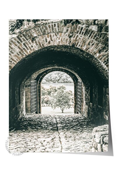 Postifull Poster rustic fără rame, pictură nordică maro, NR:180 Fotografie cu...