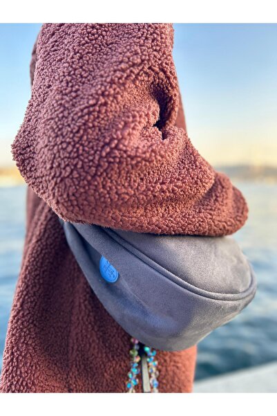 Wagna Süet Luna Bag Gri Çanta