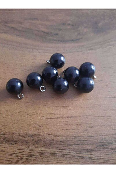 İMREN AKSESUAR 10 mm Black Pearl Button - 1 Pack 10 Pieces