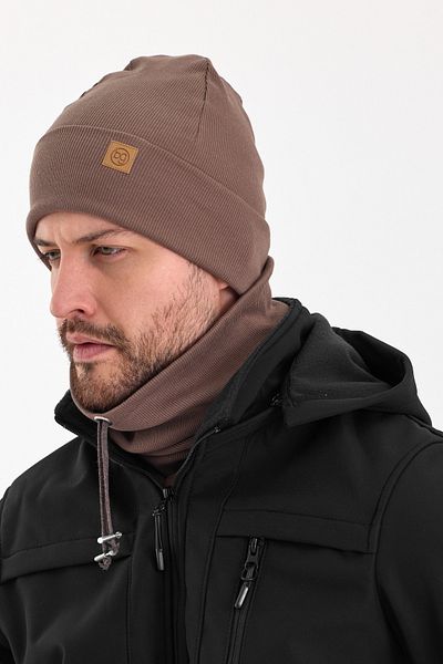 Butikgiz Men's Fisherman Style Cotton Camisole, Anti-Sweat, Ultra Light, Soft Beret Neck Collar Set