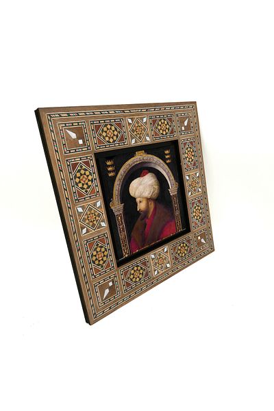 Sadrazam Fatih Sultan Mehmet Printed Mdf Table 20X20 Krt-88