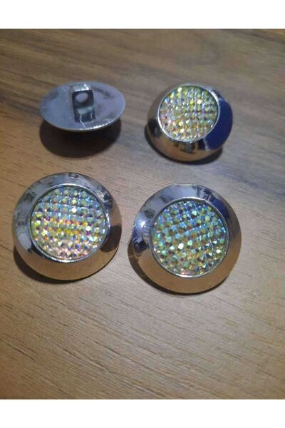 İMREN AKSESUAR Κουμπί μεταλλιζέ με πόδι στο κάτω μέρος 2,5 εκ. 1 συσκευασία 6 τεμάχια