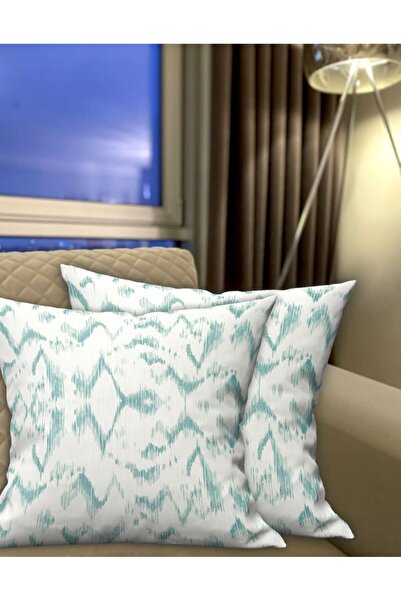 Ardizayn Obična (tirkizna) Somot tkanina 2-dijelna Navlaka za jastuk - Dvostr...