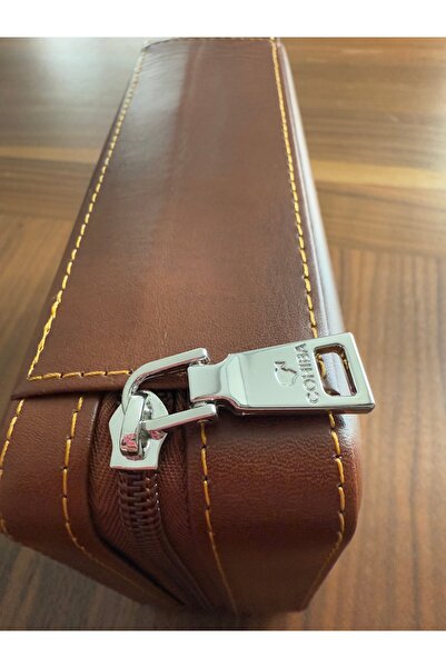 COHİBA Cohiba Puro Çantası Humidor Özellikli Taba Renk İspanyol Sediri