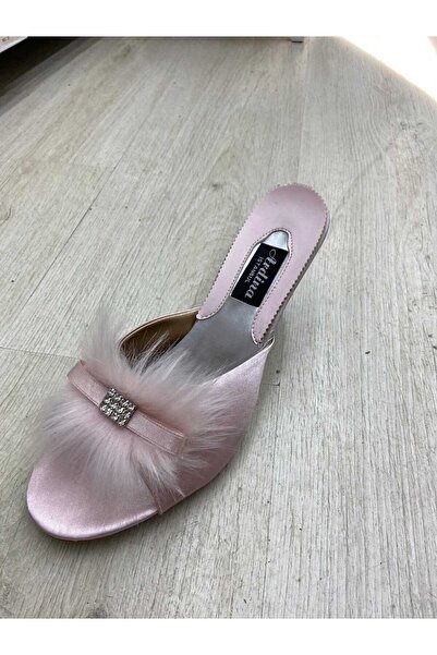 HMZ Textile Gift Bagge Blanket Bridal Slippers. Bridal Slippers with Charry Heel