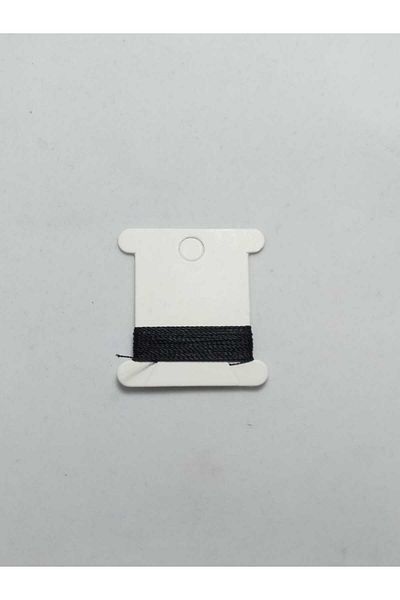 Eskişehir hobi sanat 0,2 mm 3 μέτρα κορδόνι χάντρες προσευχής μαύρο χρώμα (πιο λεπτό κορδόνι χάντρες προσευχής)
