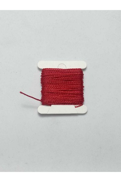 Eskişehir hobi sanat 5 Meters Red Rosary Rope - 0.8 mm Color