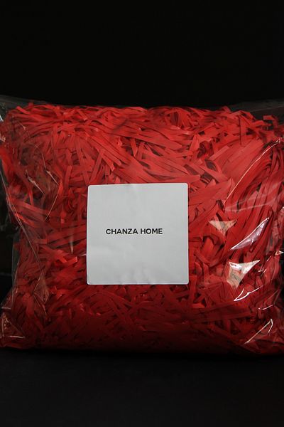 CHANZA HOME 1 kg Red Cropped Paper Packaging Packing Material Gift Box Filler Paper