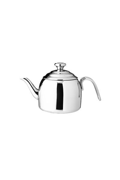 KORKMAZ Turkish Steel Teapot 0.9 L 18/10 Steel