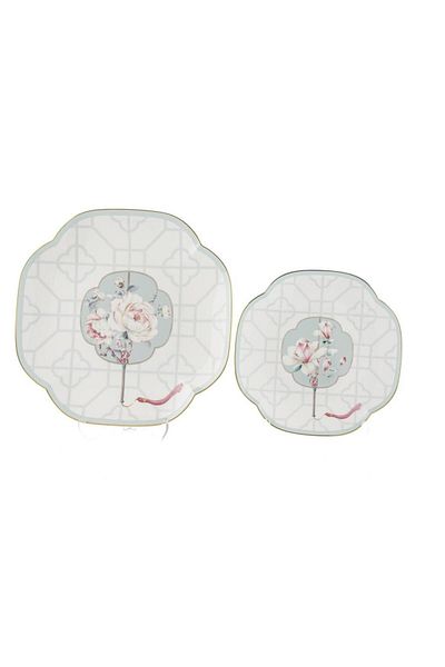 Mikasa Moor Rosita 4 Piece Cake and Serving Plates Set - 19cm and 25cm