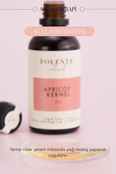 Polente Natural Kayısı Çekirdeği Yağı - Soğuk Sıkım (50 Ml)