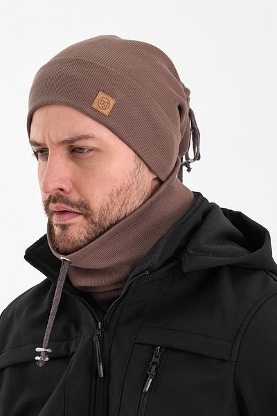 Butikgiz Men's Youth Sports Hat and Beanie Set - Comfortable 100% Cotton with Rope Detail