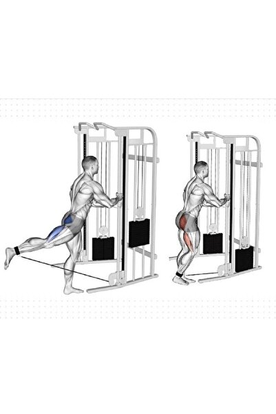 ÇAKABEY Ankle Straps Fitness Ayak Bileği Ağırlık Çalışma Kemeri Cable Kickback Bilek Aparatı Sağ/sol Takım