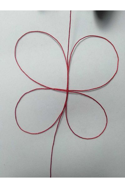 Eskişehir hobi sanat Red Color 0.8 mm 25 Meter Rosary Rope