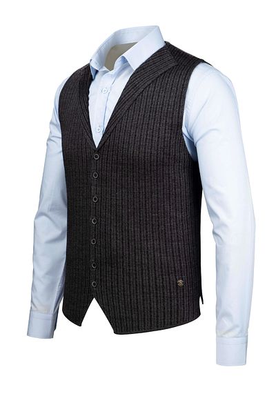 Veli Önkal Buttoned Knitwear Knitted Sports Classic Men's Vest