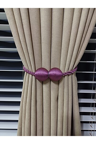 venedik home Αξεσουάρ μαγνητικού συγκρατητήρα κουρτινών σε χρώμα δαμασκηνί..1...